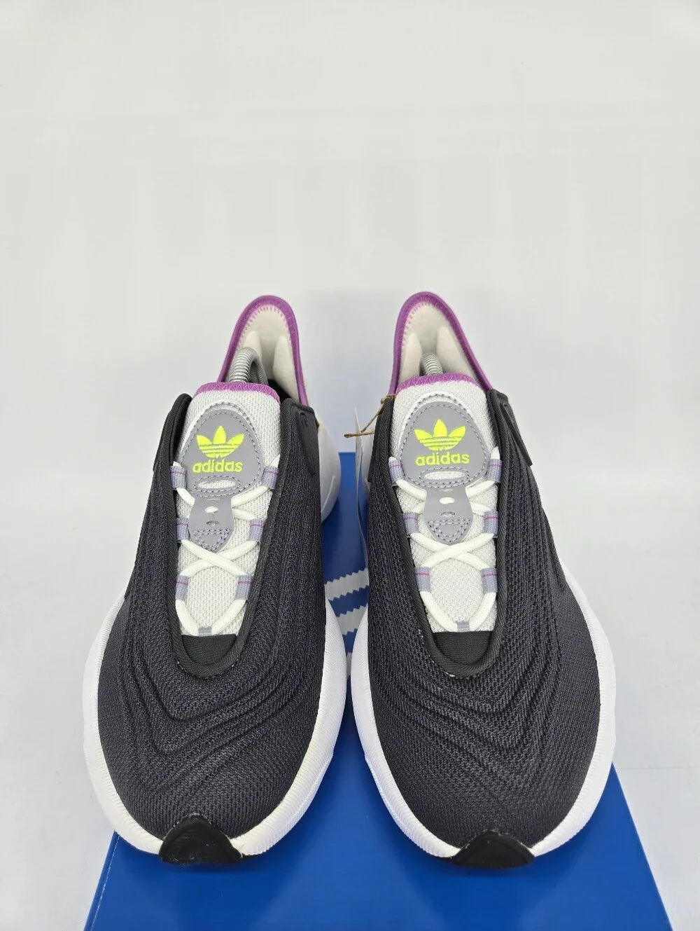 Adidas Women's adiFOM SLTN HP6487 Grey Pulse Lilac Running Shoes Size 9
